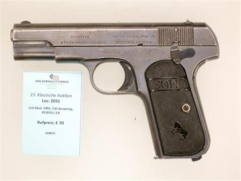 Colt Mod. 1903, 7,65 Browning, #218321, § B