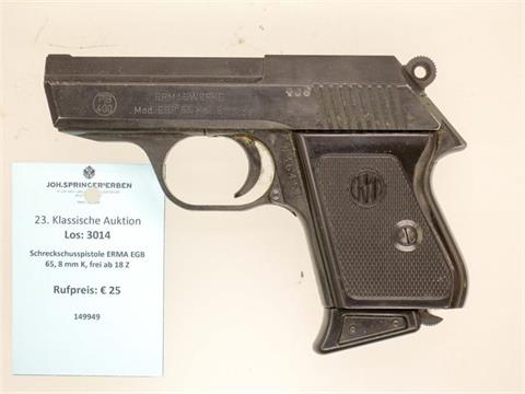 signal pistol ERMA EGB 65, 8 mm K, unrestricted Z