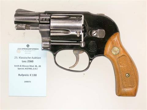 Smith & Wesson Mod. 38, .38 Special, #J37483, § B Z