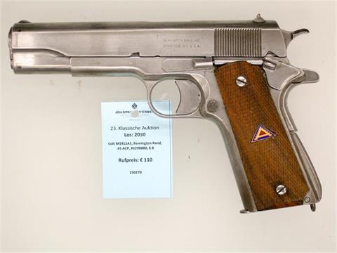 Colt M1911A1, Remington Rand, .45 ACP, #1298000, § B