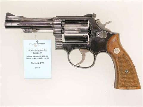 Smith & Wesson model 15-3, .38 Spl, #15K0228, § B (W 318-16)