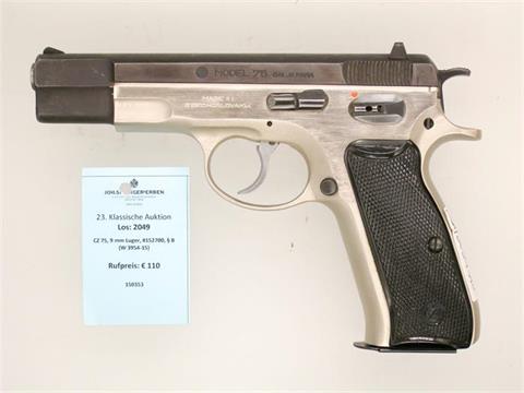 CZ 75, 9 mm Luger, #152700, § B (W 3954-15)