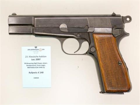 FN Browning High Power, österr. Gendarmerie, 9 mm Luger, #E07592§ B (W 3748-15)