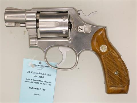 Smith & Wesson model 64-3, .38 Spl, #1D56525, § B (W 973-16)
