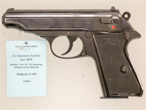Walther - Ulm, PP, 7,65 Browning, #406020, § B (W 1053-16)