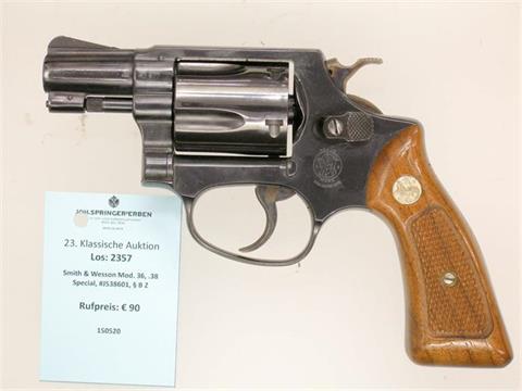 Smith & Wesson model 36, .38 Spl, #J538601, § B Z