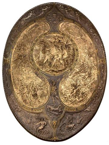 Prunkschild "The Milton Shield", Elkington & Co. - Birmingham, Entwurf: Leonard Morel-Ladeuil