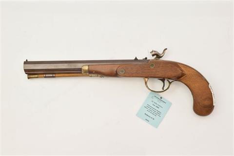 Perkussionspistole (Replika), unbek.ital. Erzeuger, Modell Moore - London, .45, #187, § frei ab 18  (W 1953-16)
