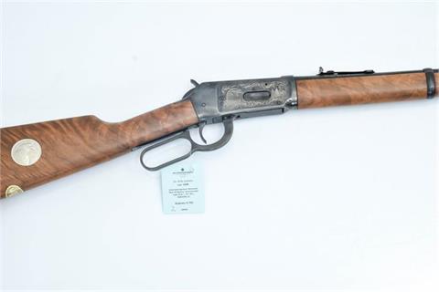 Unterhebelrepetierer Winchester Mod. 94 Big Bore "American Bald Eagle Silver", .375  Win., #ABE2486, § C