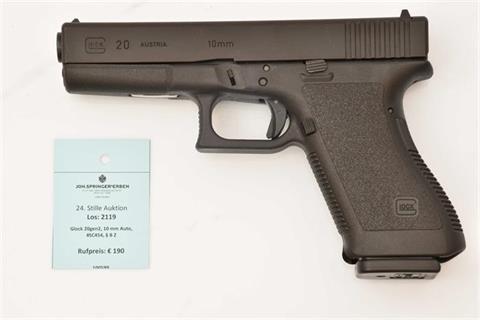Glock 20gen2, 10 mm Auto, #SC454, § B Z