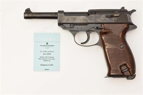 Walther P38, Fertigung Mauserwerke, 9 mm Luger, #2065P, § B