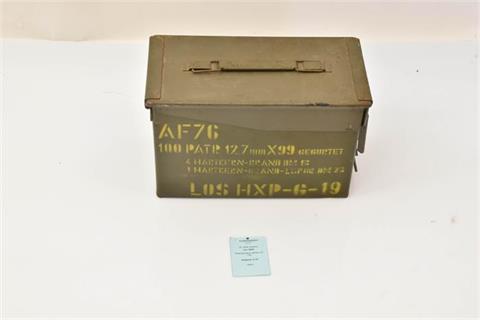 US-Munitionsbox f. 100 Patr. 12,7 x 99
