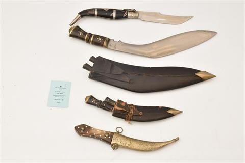 Orientalische Blankwaffen, Konvolut - 5 Stück
