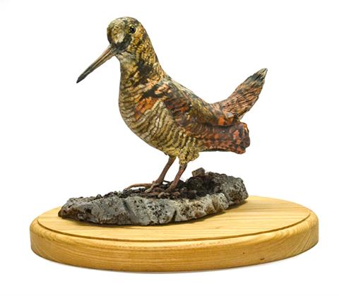 Skulptur "The Queen of the Forest" (wood cock, Scolopax rusticola) by Stephen Fenech - Malta