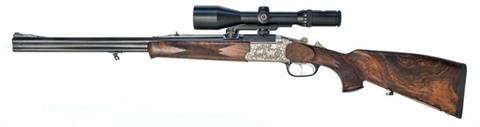 o/u double rifle Blaser - Isny model GB860 on the leftschaft, 9,3x74R, #5/01111, with exchangeable barrelsn .30R Blaser, § C, Zub., €€