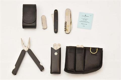 Universalwerkzeug- und Taschenmesser-Konvolut, 6 Stück