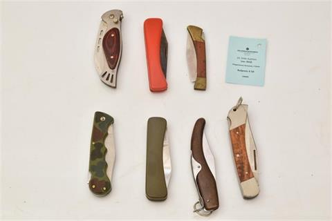 folding knives bundle lot, 7 items