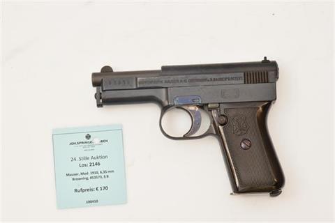 Mauser, Mod. 1910, 6,35 mm Browning, #53573, § B