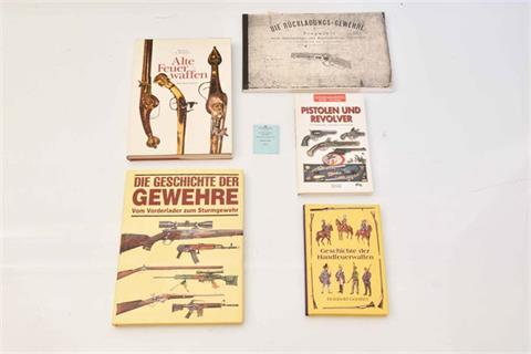 gun literature, bundle lot - 5 items