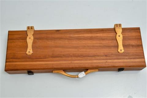 Wooden case for a detached break-action arm