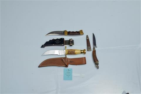 hunting knives, bundle lot - 3 items