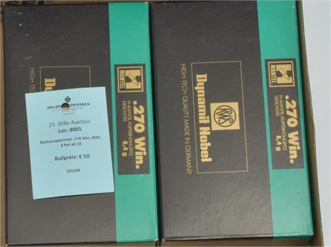 rifle cartridges .270 Win, RWS, § unrestricted