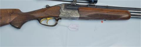 o/u combination gun A. Jung - Viernau / Suhl, 8x57IRS; 12/70 #102, with exchangeable barrelsn, § C, €€, Zub.