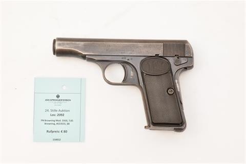 FN Browning model 1910, 7,65 mm Brow., #523555, §B Z