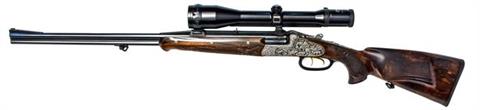 o/u double rifle J. Hambrusch - Ferlach, 8x75RS, with o/u combination rifle barrels, #3629, § C, acc.