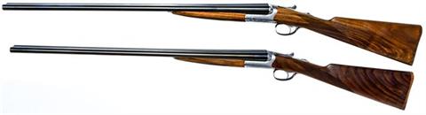 pair of sidelock s/s shotguns Beretta model 486 Parallelo, 28/70, #DB02310A & DB02311A, § D, acc.***