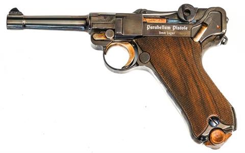 Parabellum pistol model 08 Mauser, 9mm Luger, #11.015422 § B, acc.