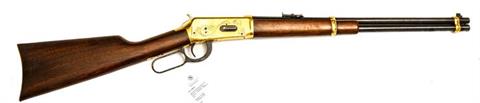 lever action rifle Winchester model 94 "Yellow Boy Indian Carbine", .30-30 Win., #YB76, § C accessories