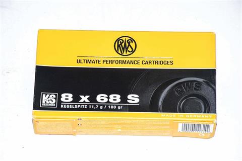 rifle cartridges 8x68S, RWS, § frei ab1 8