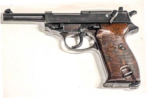 Walther P38, Mauserwerke, 9 mm Luger, #1674w, § B (W 3651-15) Zub.