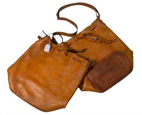 leather ammo bag, 2 items