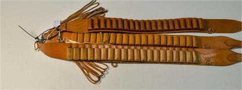 shot cartridge belt and bird slings, bundle lot of 3 items each