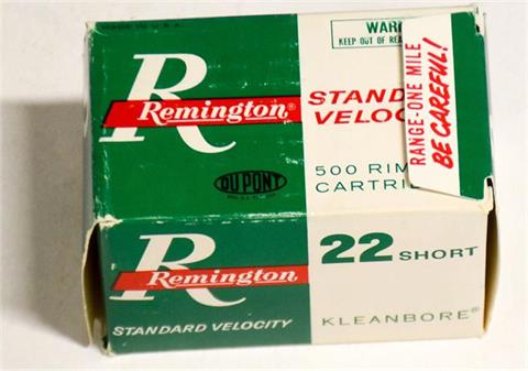 rimfire cartridges .22 Short, Remington, § unrestricted
