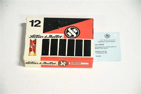 shot cartridges 12/70 Sellier & Bellot, 3 unrestricted