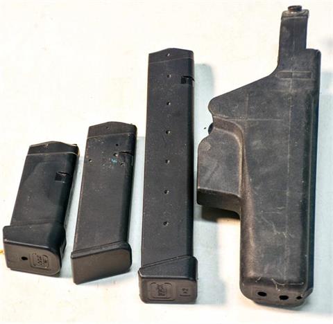 Glock magazines and holster - bundle lot