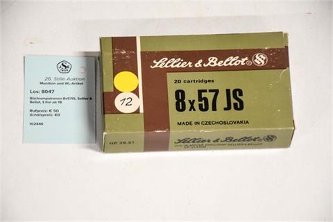 rifle cartridges 8x57IS, Sellier & Bellot, § unrestricted