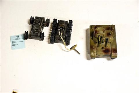 Blechspielzeug, Panzerkonvolut - 3 Stück