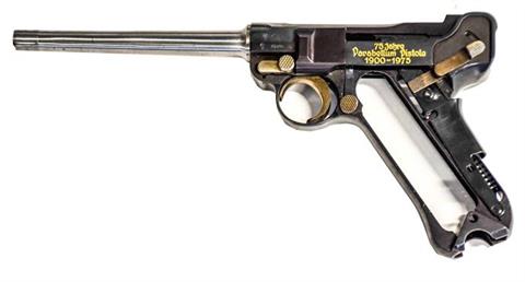 Parabellum, Pistole 00/73 ohne Verschluss, Erinnerungsmodell, Mauser, 7,65 mm Parabellum, #217, § B