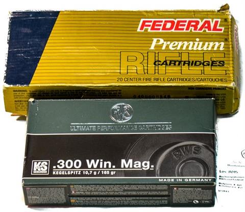 rifle cartridges .300 Win. Mag., RWS and Federal, § unrestricted