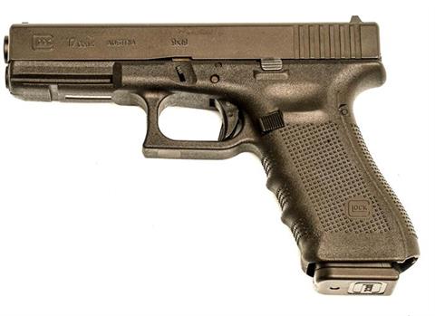 Glock 17gen4, 9 mm Luger, #TGT923, § B Zub (W 3431-15)