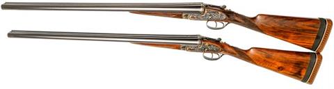 pair of sidelock S/S shotguns AyA model No.2, 12 2 3/4", #319002 & 319003, § D