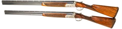 pair of O/U shotguns R. Gamba - Gardone model Wirnhier Jagd, 12 2 3/4", #53212 & 53195, § D