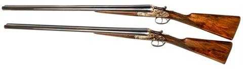 pair of sidelock S/S shotguns Arrieta model Fürstenberg, 12 2 3/4", #33559 & 33560, § D, acc.