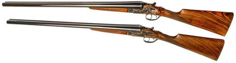 pair of sidelock S/S shotguns Eusebio Arizaga - Placencia, Spain, 12 2 3/4", #126438 & 126439, § D, acc.