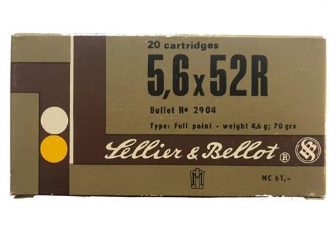 rifle cartridges 5,6 x 52 R, Sellier & Bellot, § unrestricted