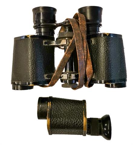 binoculars Voigtländer 8x25 and Monocular Zeiss Vienna 8x, bundle lot